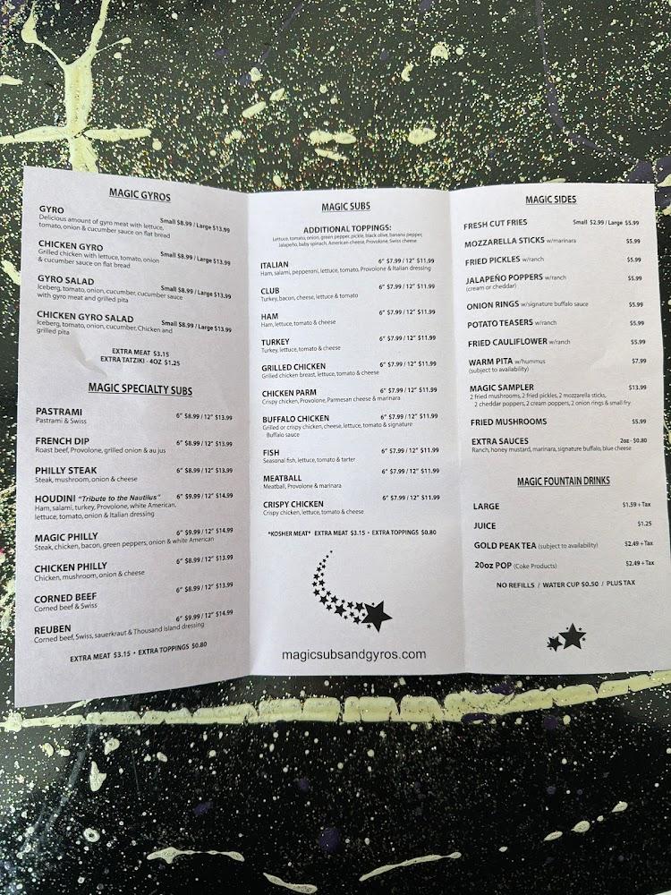 Magic subs and gyros Menu image 2